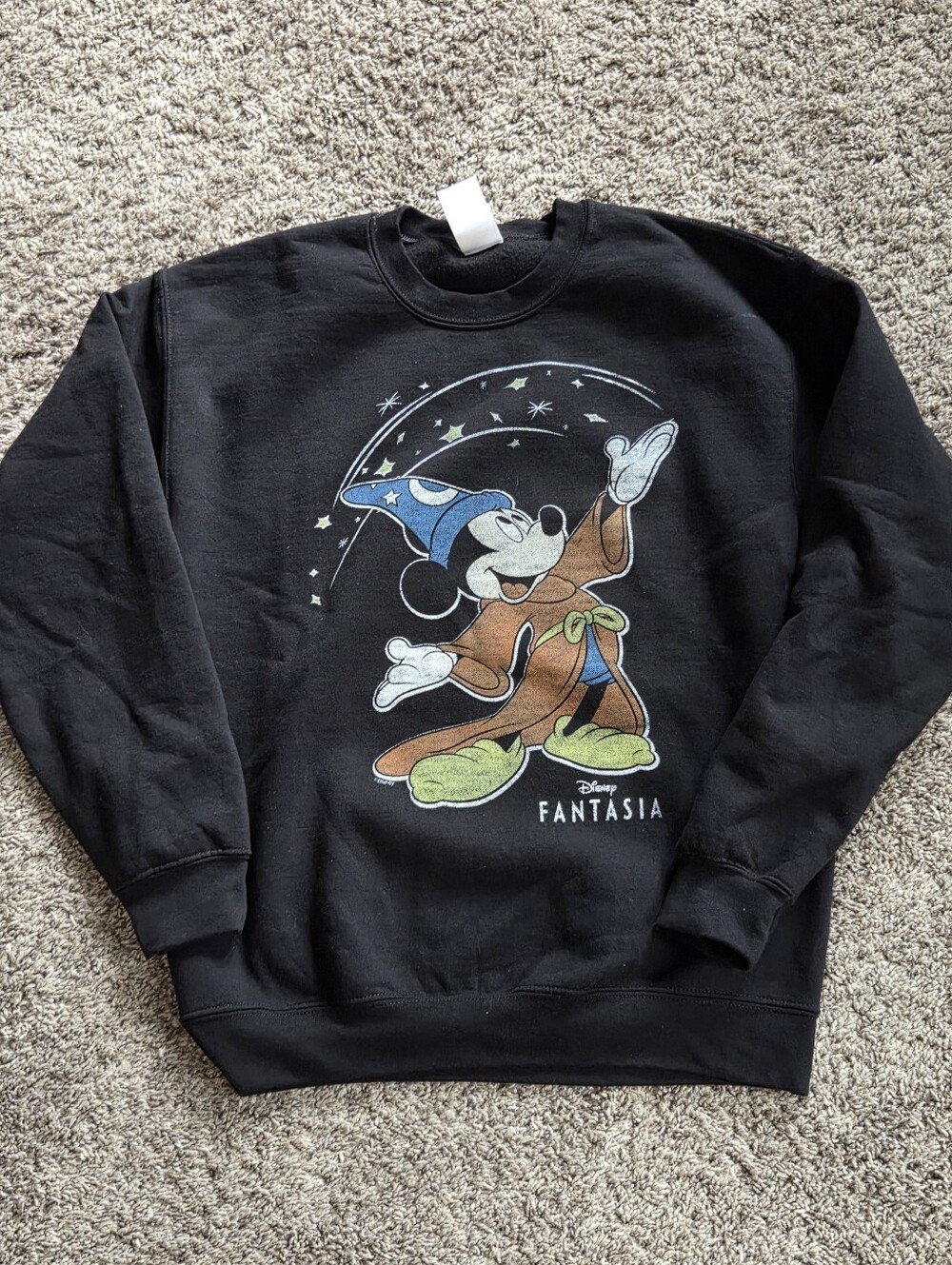 Brand NWOT Junk Food Mickey Fantasia Flea Market Sweatshirt